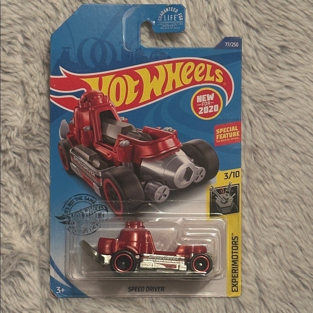 Hot Wheels Speed Driver Red Experimotors 3/10 77/250 New for 2020 Diecast Car